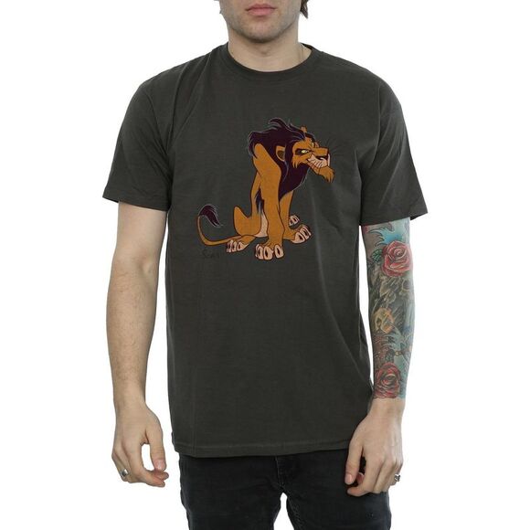 The Lion King Mens Classic Scar Heather T-Shirt / Light Graphite - Picture 3 of 5
